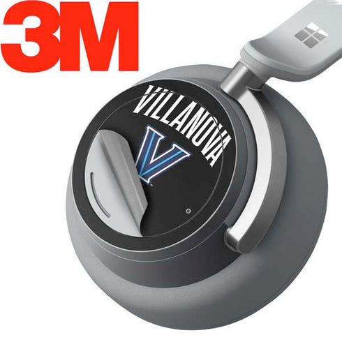 Villanova University V Black Surface Headphones Skin